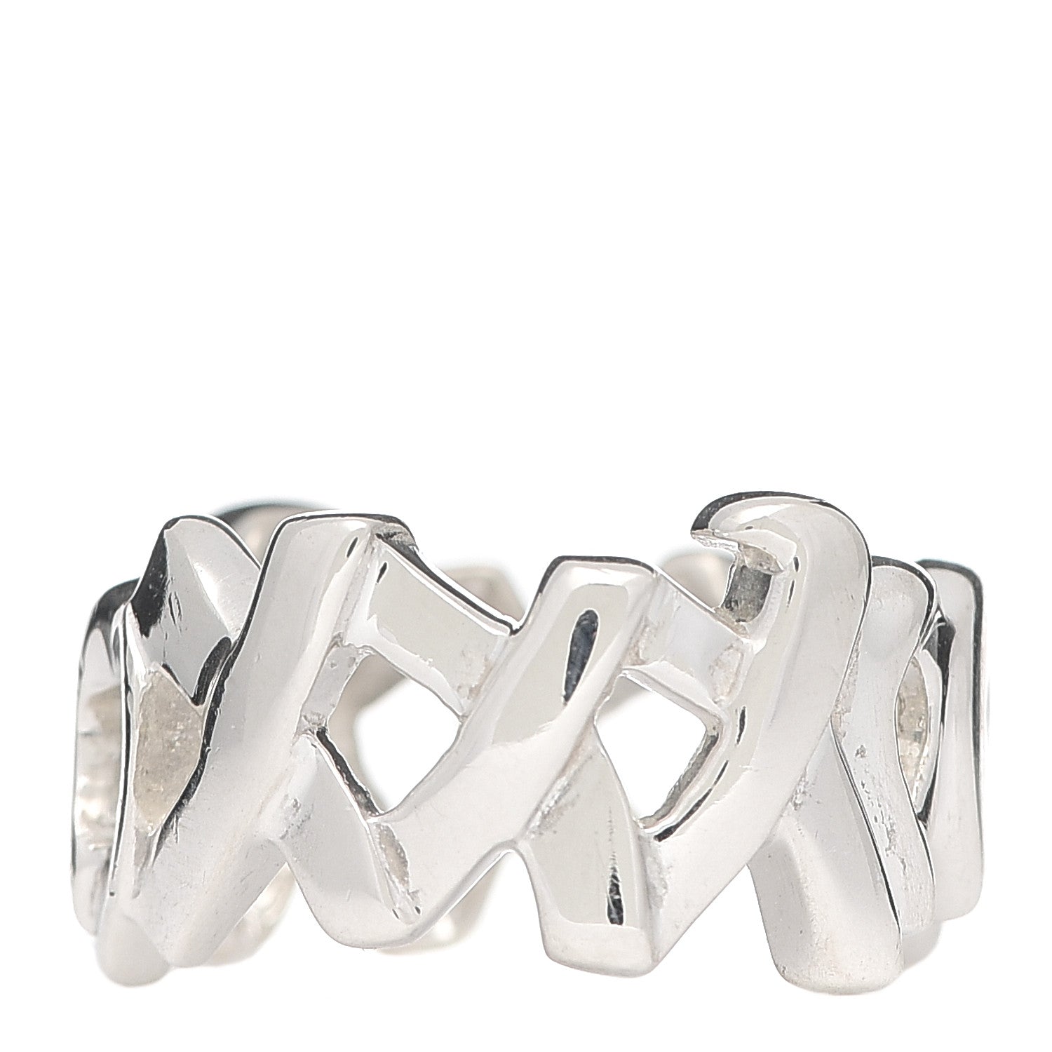 Tiffany Sterling Silver Paloma Picasso Love Kisses Ring 47 4 1 of 5