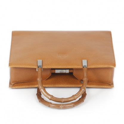 Gucci Leather Bamboo Handle Tote 4 of 13