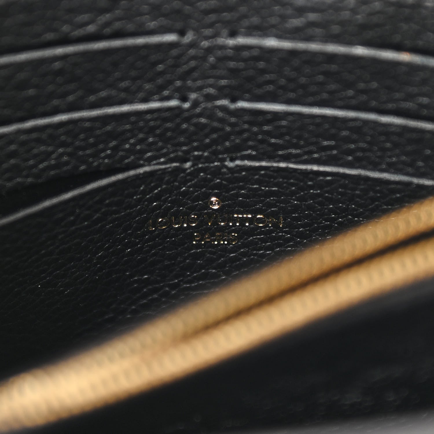 Louis Vuitton Empreinte Vavin Chain Wallet Black 6 of 10