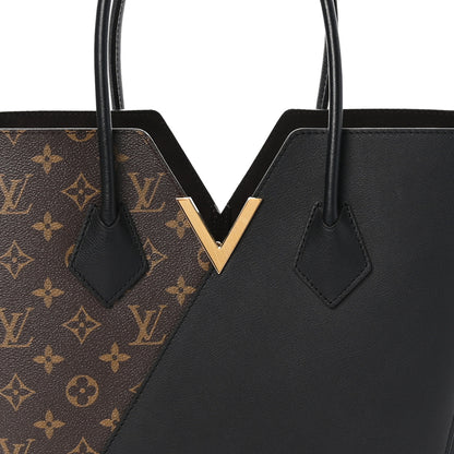 Louis Vuitton Calfskin Monogram Kimono Tote Black 7 of 9