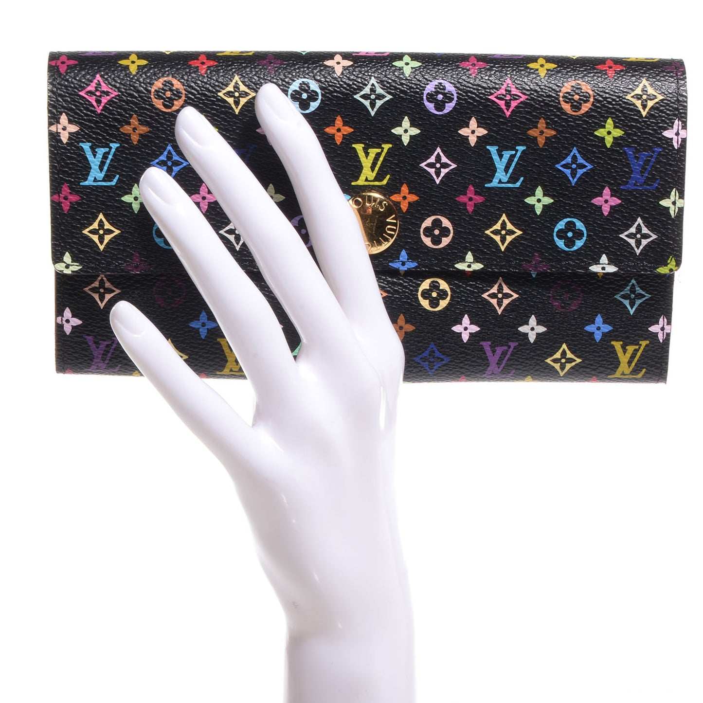 Monogram Multicolor Sarah Wallet Black Grenade
