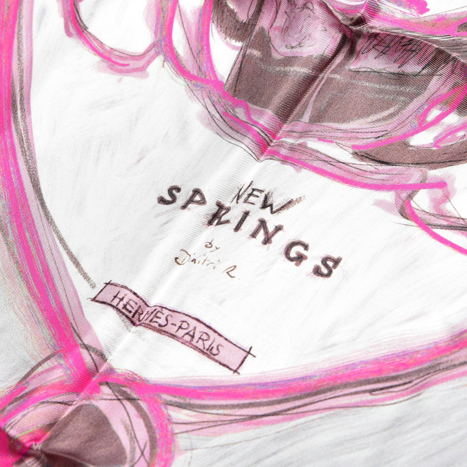 Hermes Silk New Springs Scarf 90 3 of 5