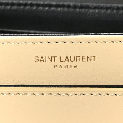 Saint Laurent Soft Ultracalfskin Monogram Medium Solferino Satchel Black Burro 6 of 13