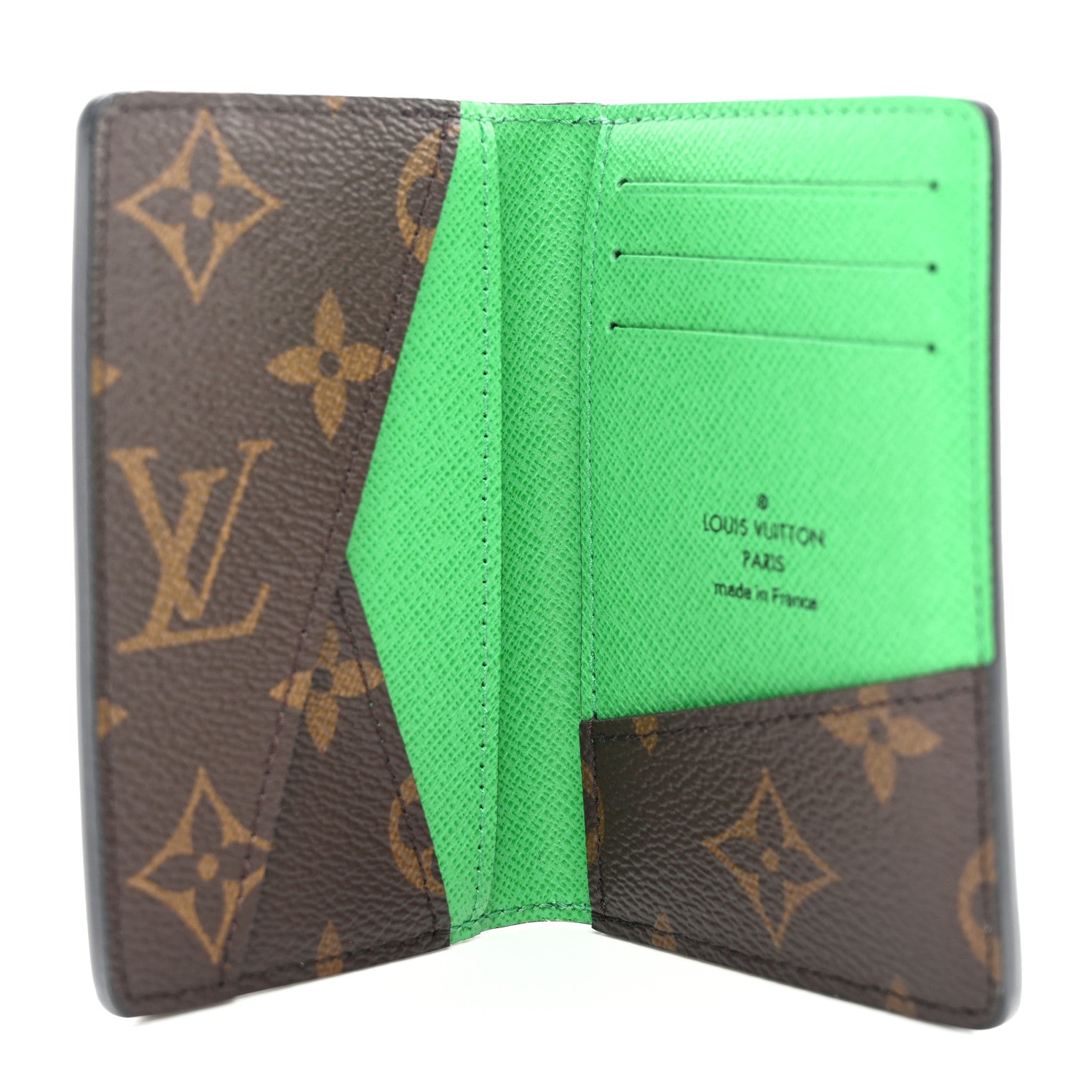 Louis Vuitton Monogram Macassar Pocket Organizer NM Green 5 of 7