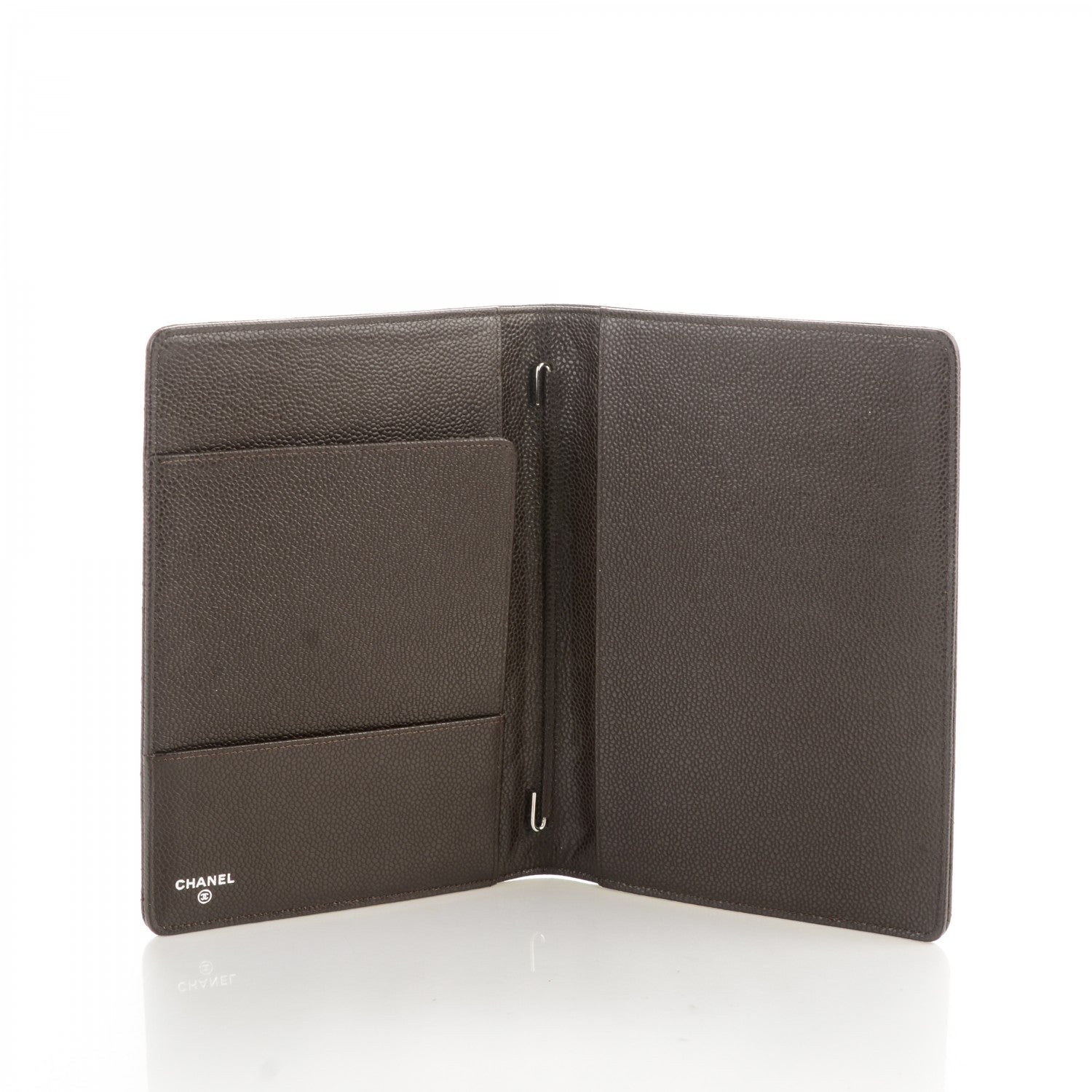 Chanel Caviar Quilted Notebook Agenda Cover Brown 4 of 7