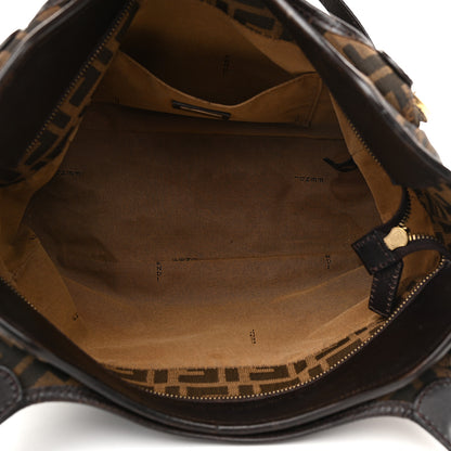 Fendi Zucca Small Chef Shopping Tote Tobacco Moro 4 of 12