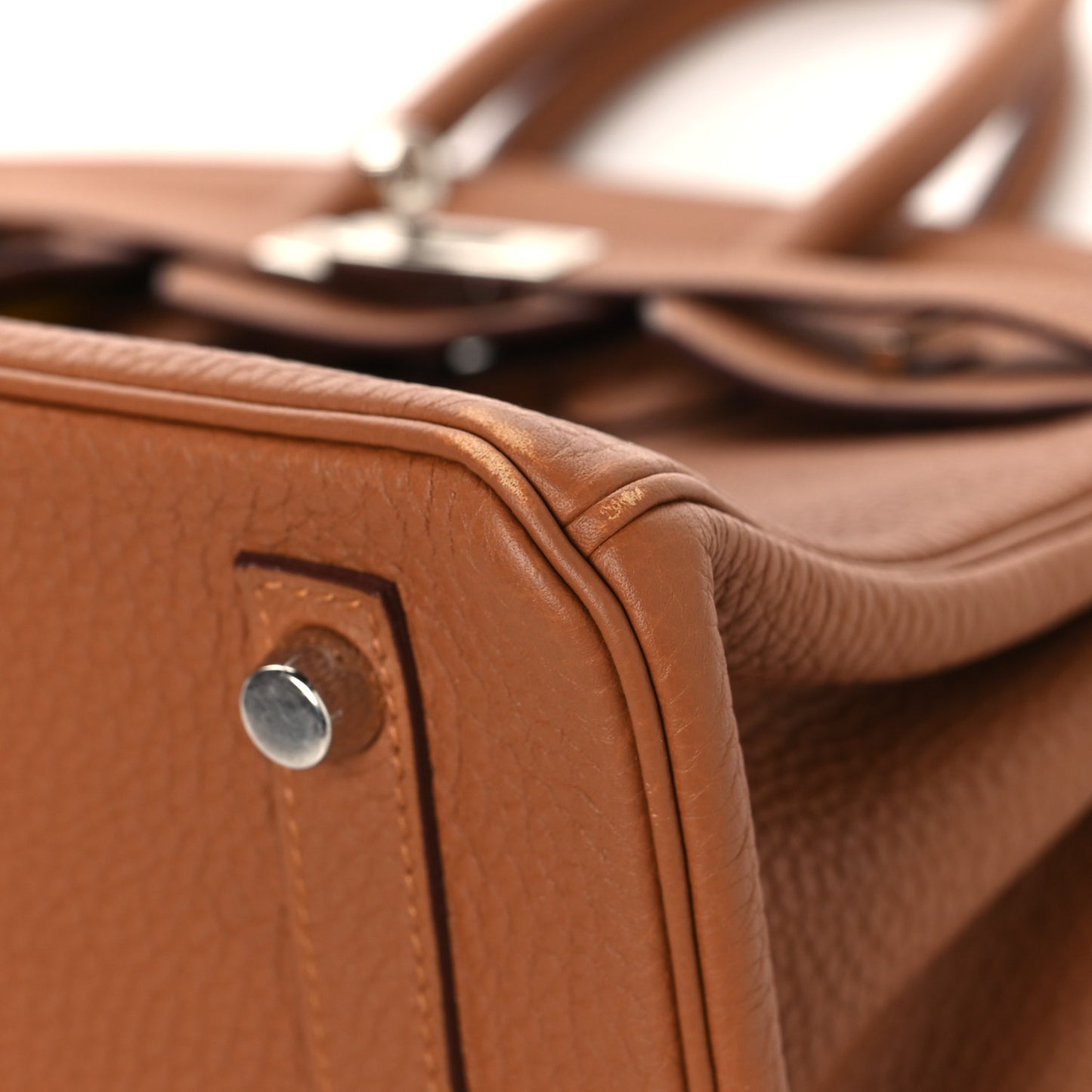 Togo Swift Officier Birkin 25 Gold Ambre