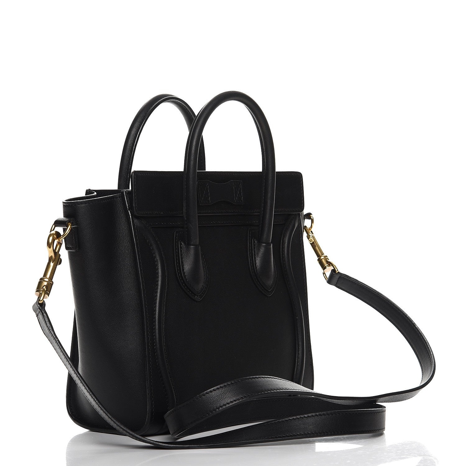 Celine Smooth Calfskin Nano Luggage Black 4 of 13