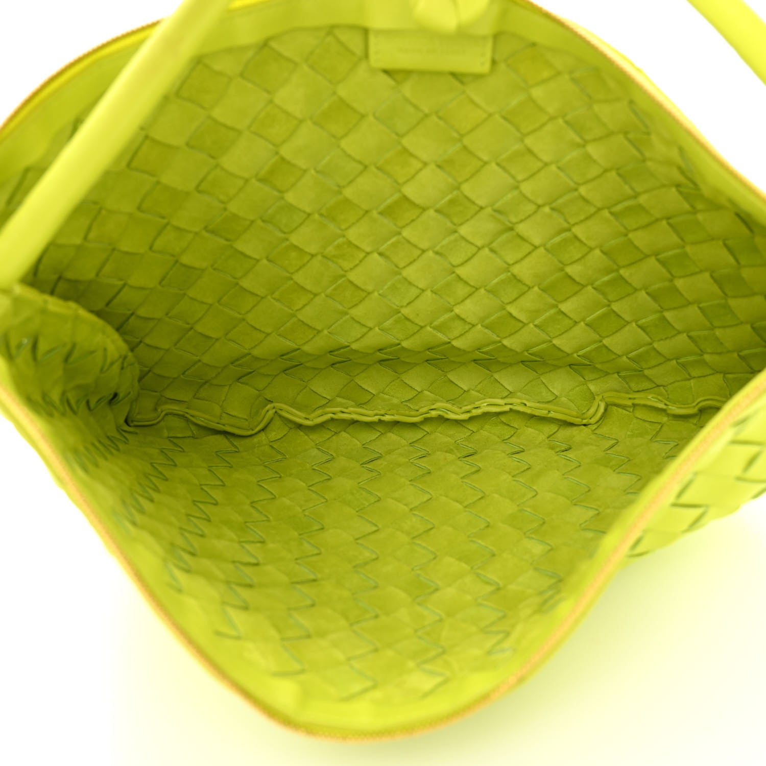 Bottega Veneta Nappa Intrecciato Small Turn Pouch Acid Kiwi 5 of 10