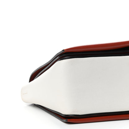 Celine Shiny Smooth Calfskin Medium Frame Shoulder Bag Maple White 7 of 12