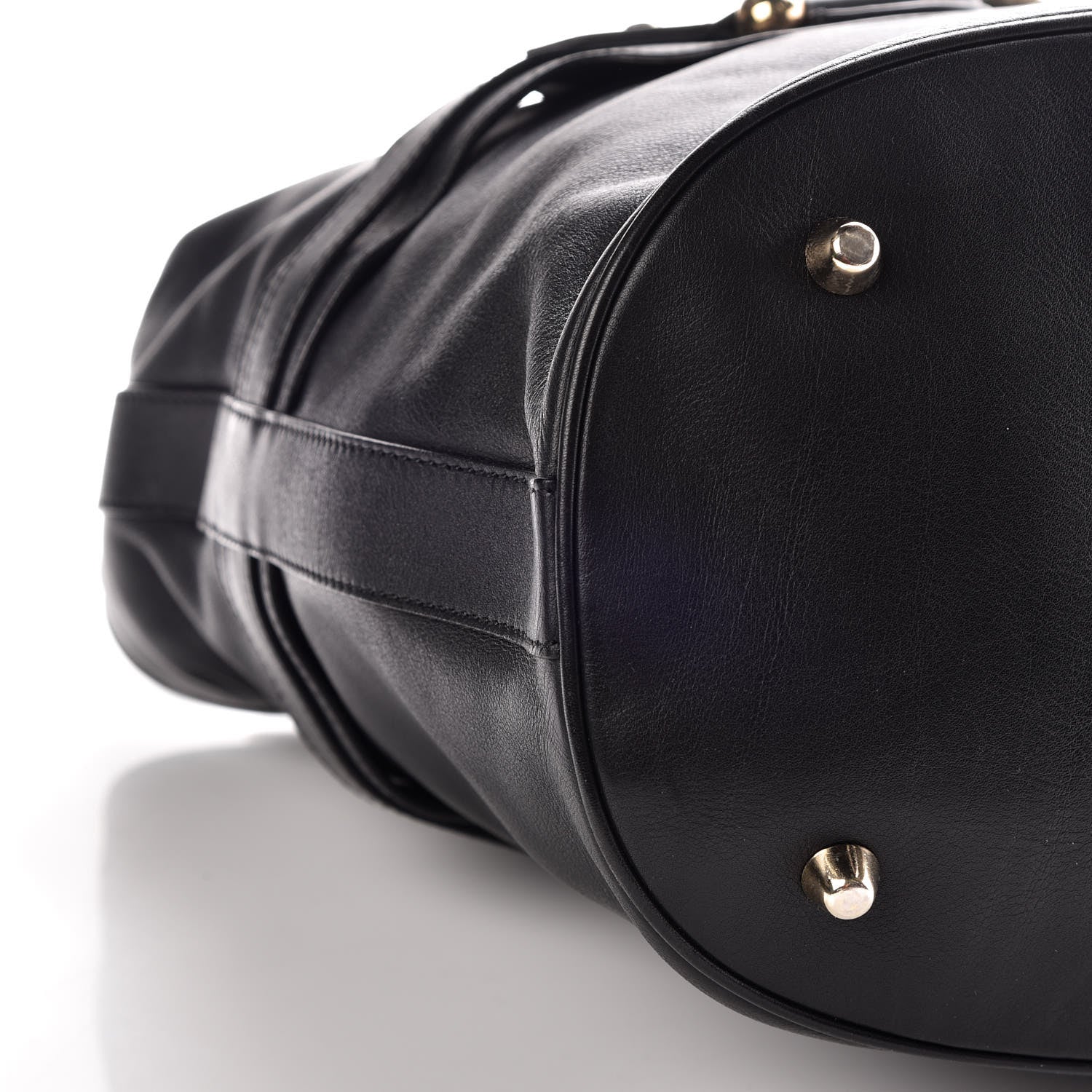 Burberry Calfskin Buckle Hobo Black 5 of 13