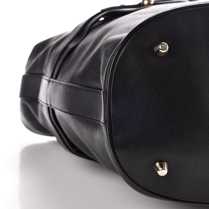 Burberry Calfskin Buckle Hobo Black 5 of 13