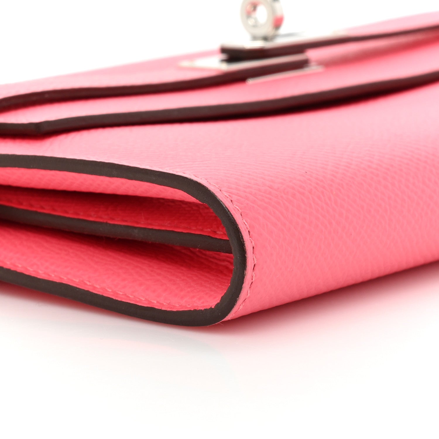 Hermes Epsom Kelly Longue Wallet Rose Azalee 13 of 18