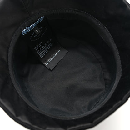 Prada Paillettes Logo Bucket Hat S Black 7 of 9