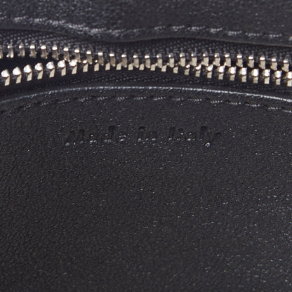 Celine Textured Calfskin Bi-Color Edge Shoulder Bag Black Beige 5 of 8