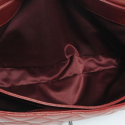 Chanel Lambskin Maxi Quilted 3 Flap Bag Dark Red 6 of 8