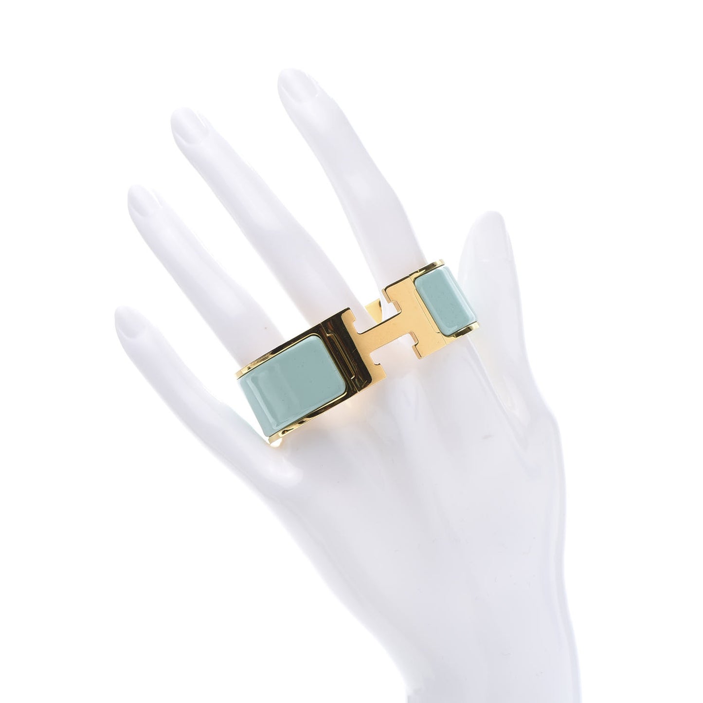 Enamel Wide Clic Clac H Bracelet GM Lagon