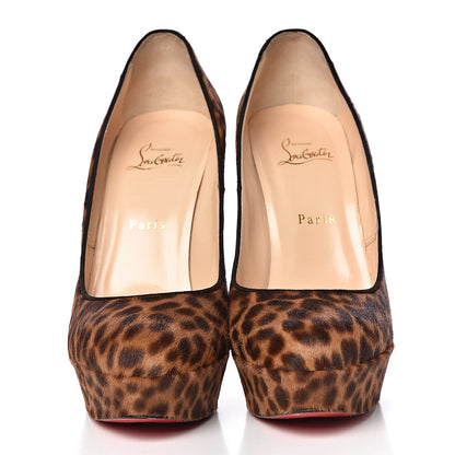 Christian Louboutin Calf Hair Leopard Bianca 140 Pumps 40.5 Leopard 2 of 14