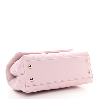 Chanel Caviar Quilted Mini Coco Handle Flap Light Pink 4 of 11