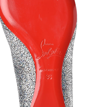 Christian Louboutin Metallic Nappa Ballalla Flats 36 Silver 6 of 12