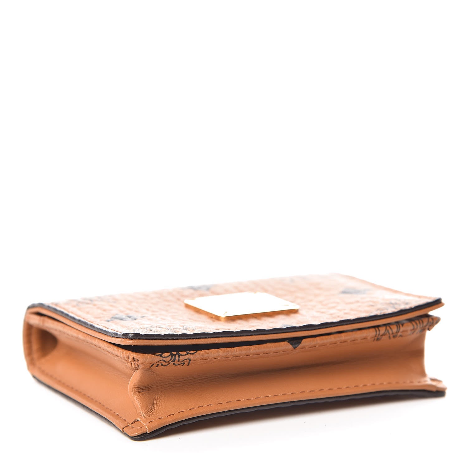 MCM Visetos Heritage Card Case Cognac 4 of 10