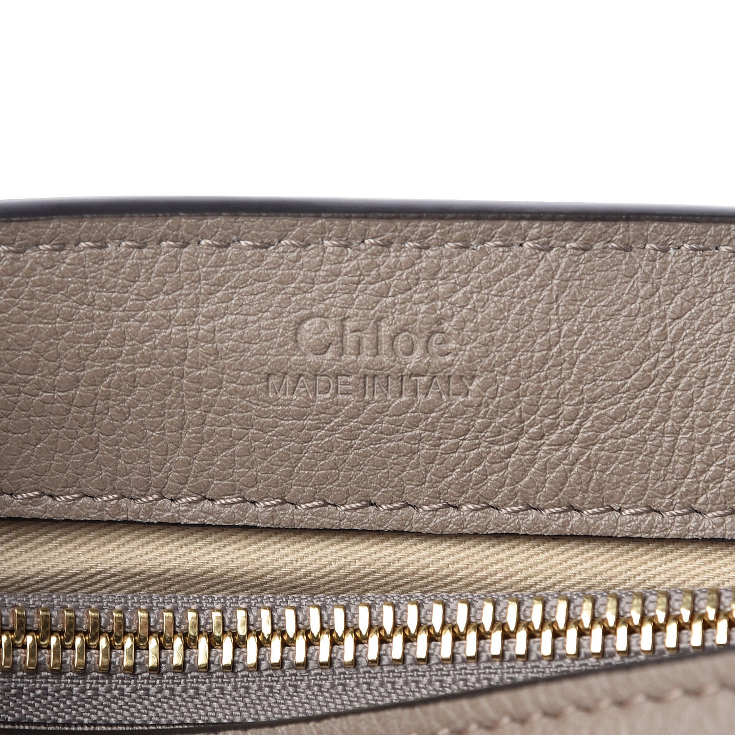 Chloe Calfskin Medium Faye Day Shoulder Bag Motty Grey 7 of 9