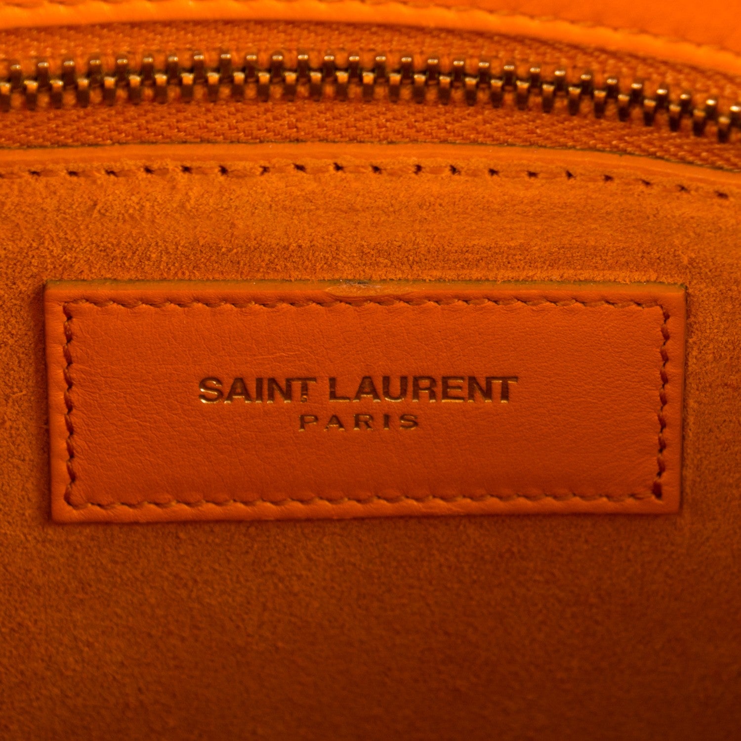 Saint Laurent Calfskin Small Sac De Jour Mandarine 6 of 12