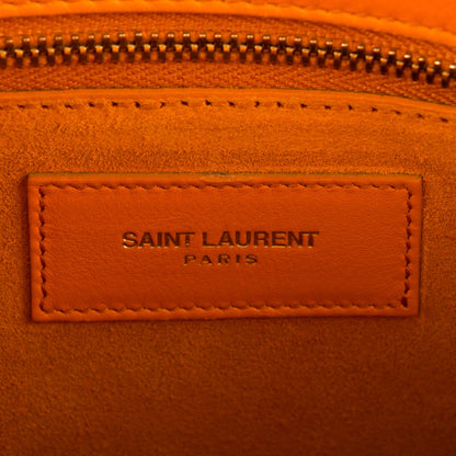 Saint Laurent Calfskin Small Sac De Jour Mandarine 6 of 12