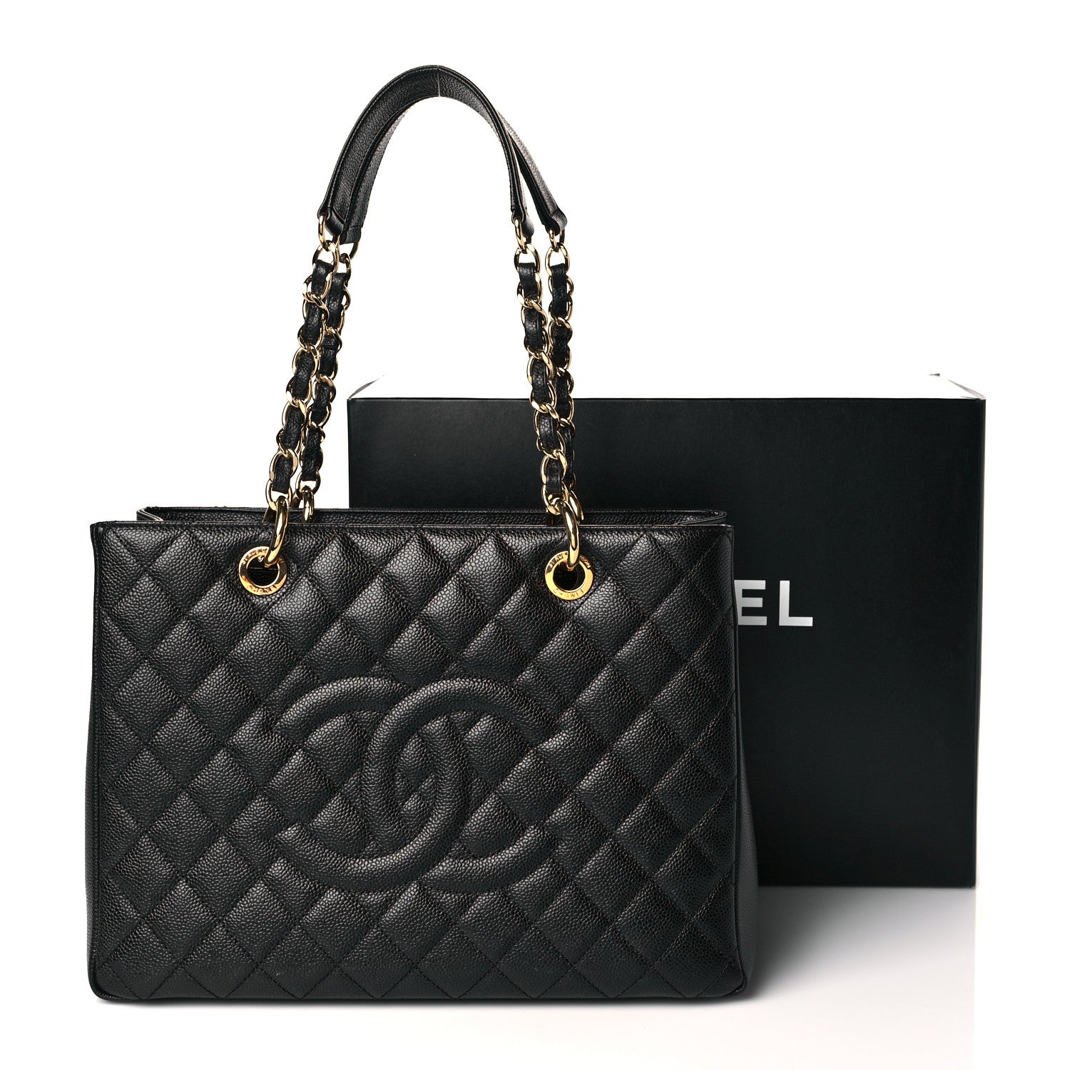 Chanel Caviar Quilted Grand Shopping Tote GST Black 11 of 11