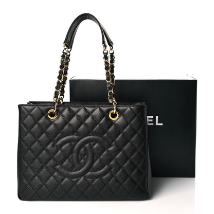 Chanel Caviar Quilted Grand Shopping Tote GST Black 11 of 11
