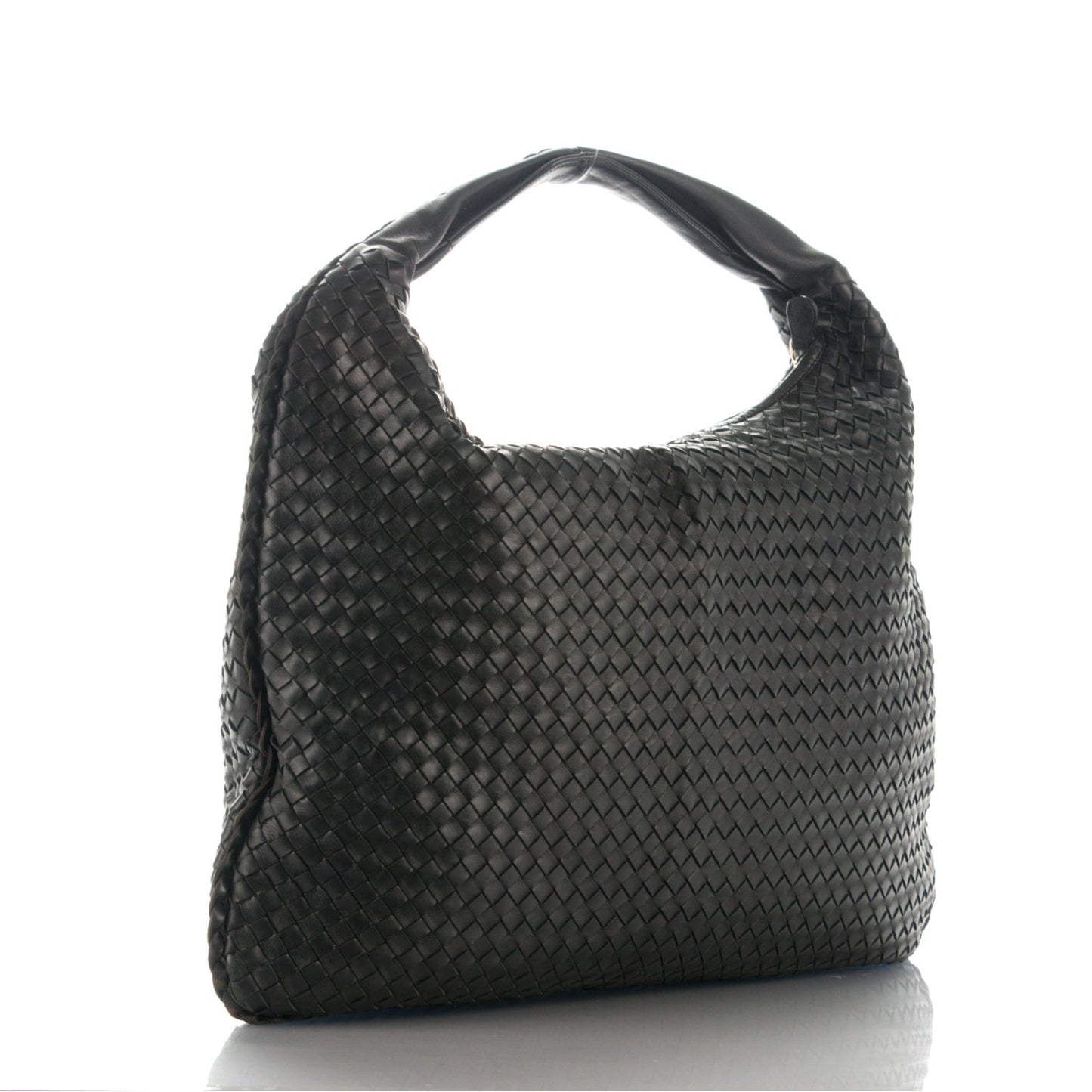 Nappa Intrecciato Maxi Veneta Hobo Nero Black