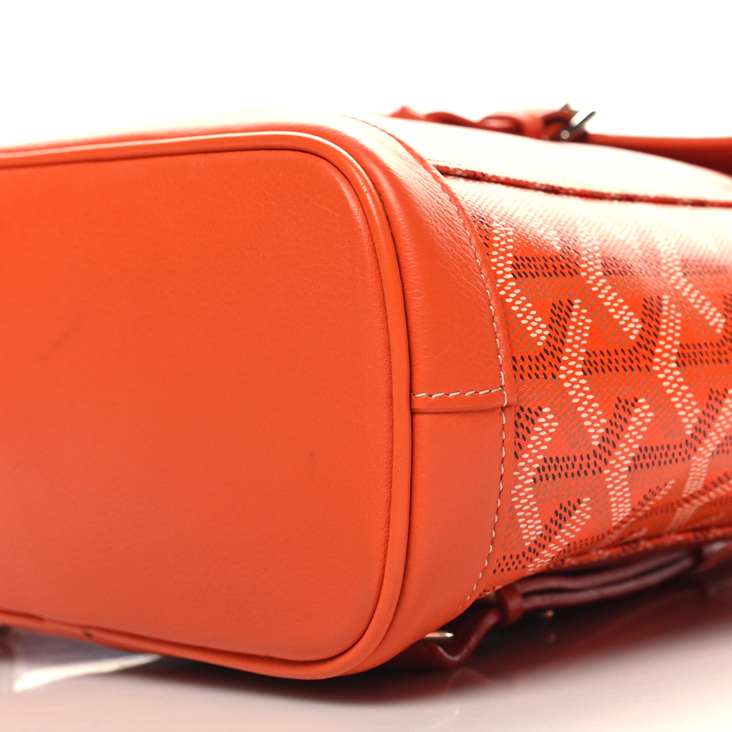 Goyardine Calfskin Mini Alpin Backpack Orange