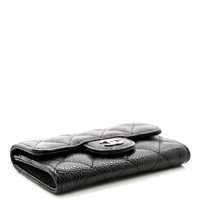 Chanel Caviar Quilted Flap Card Holder Black 4 of 9