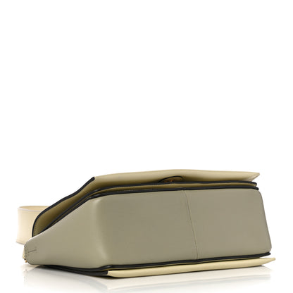 Celine Shiny Smooth Calfskin Medium Frame Shoulder Bag Beige Green 4 of 9