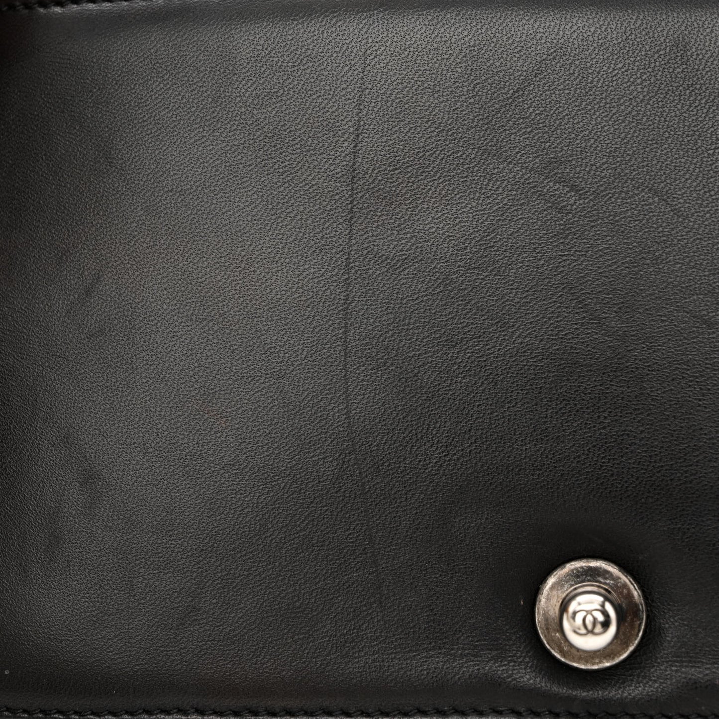 Lambskin Quilted Medium Boy Flap Black