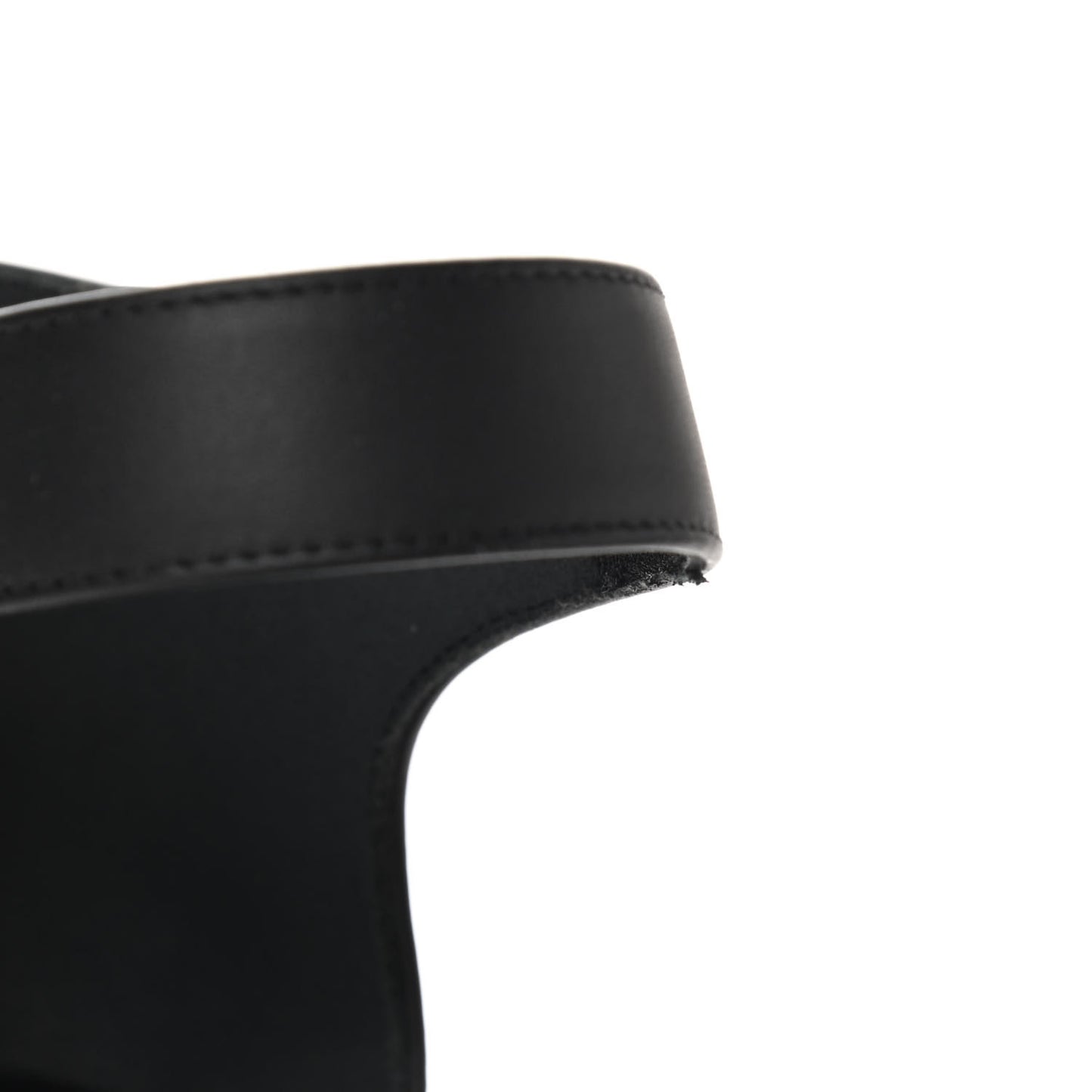 Goatskin Elda Espadrille Wedge Sandals 38 Black
