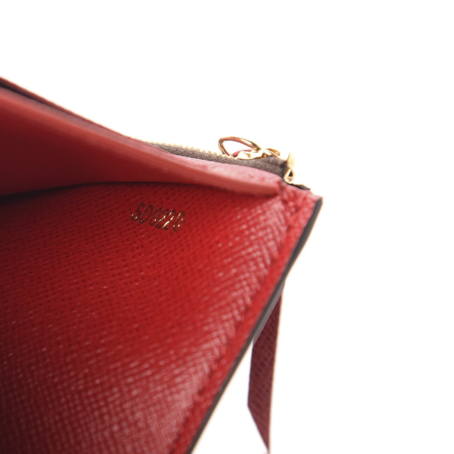 Damier Ebene Victorine Wallet Cherry