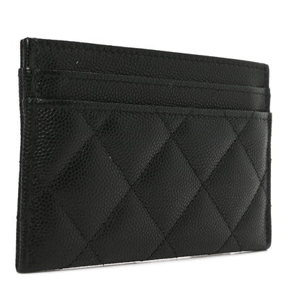 Chanel Caviar Quilted CC Card Holder Black 3 of 9