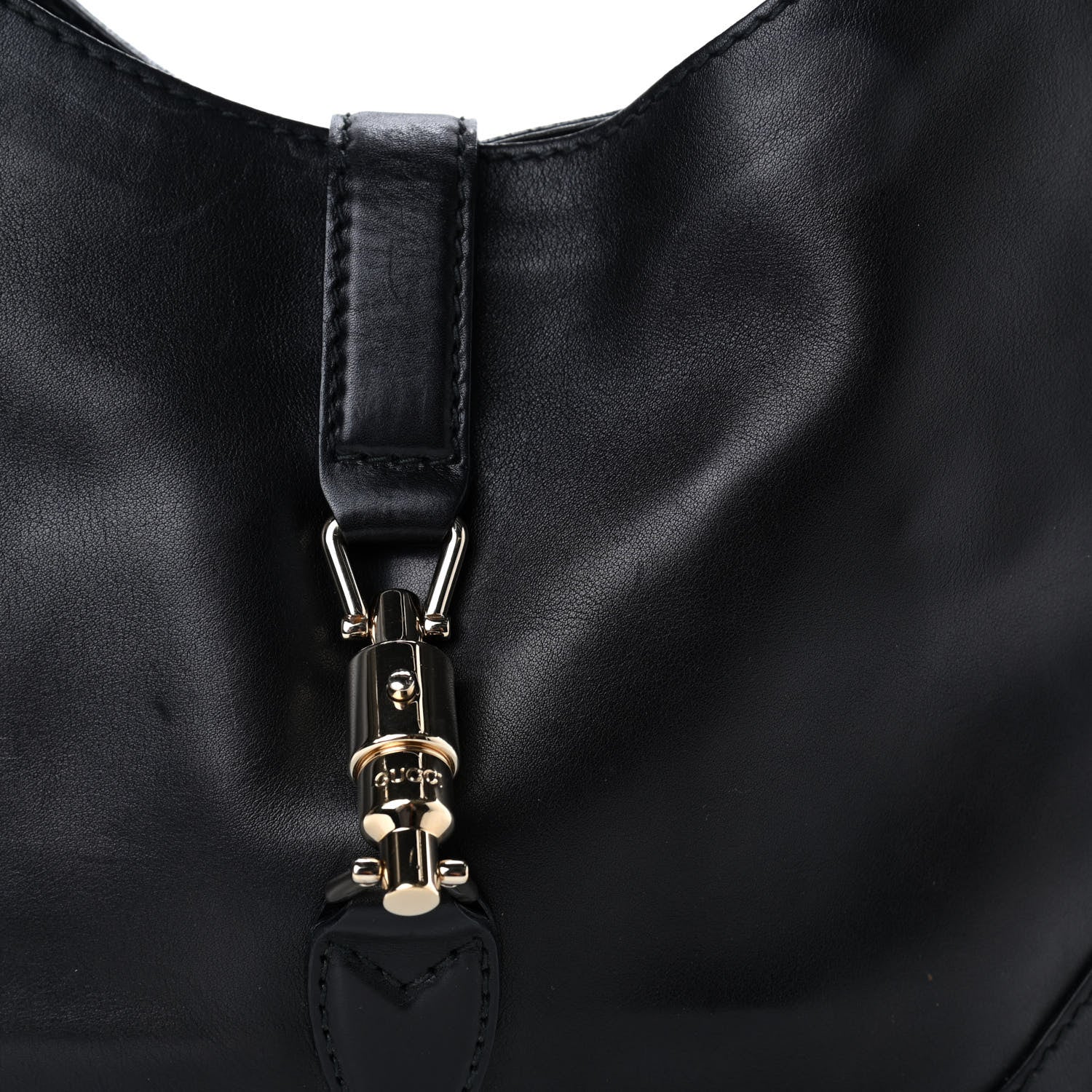 Gucci Calfskin Medium New Jackie Shoulder Bag Black 11 of 12
