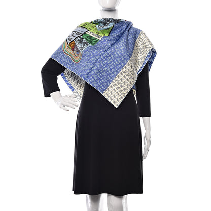 Hermes Silk A Cheval Sur Mon Carre Scarf 90 2 of 5