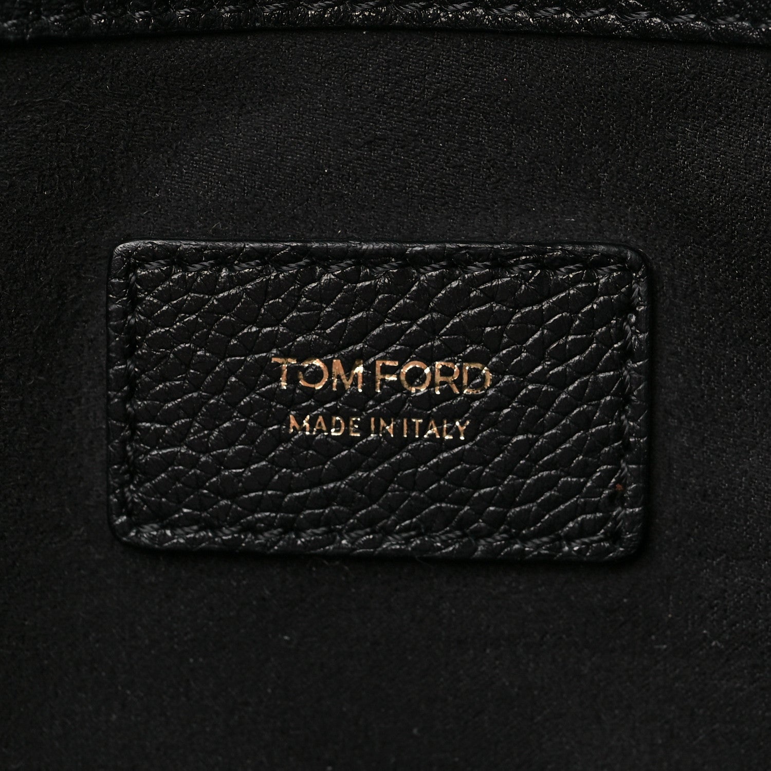 Tom Ford Pebbled Calfskin Large Jennifer Zip Tote Black 5 of 6