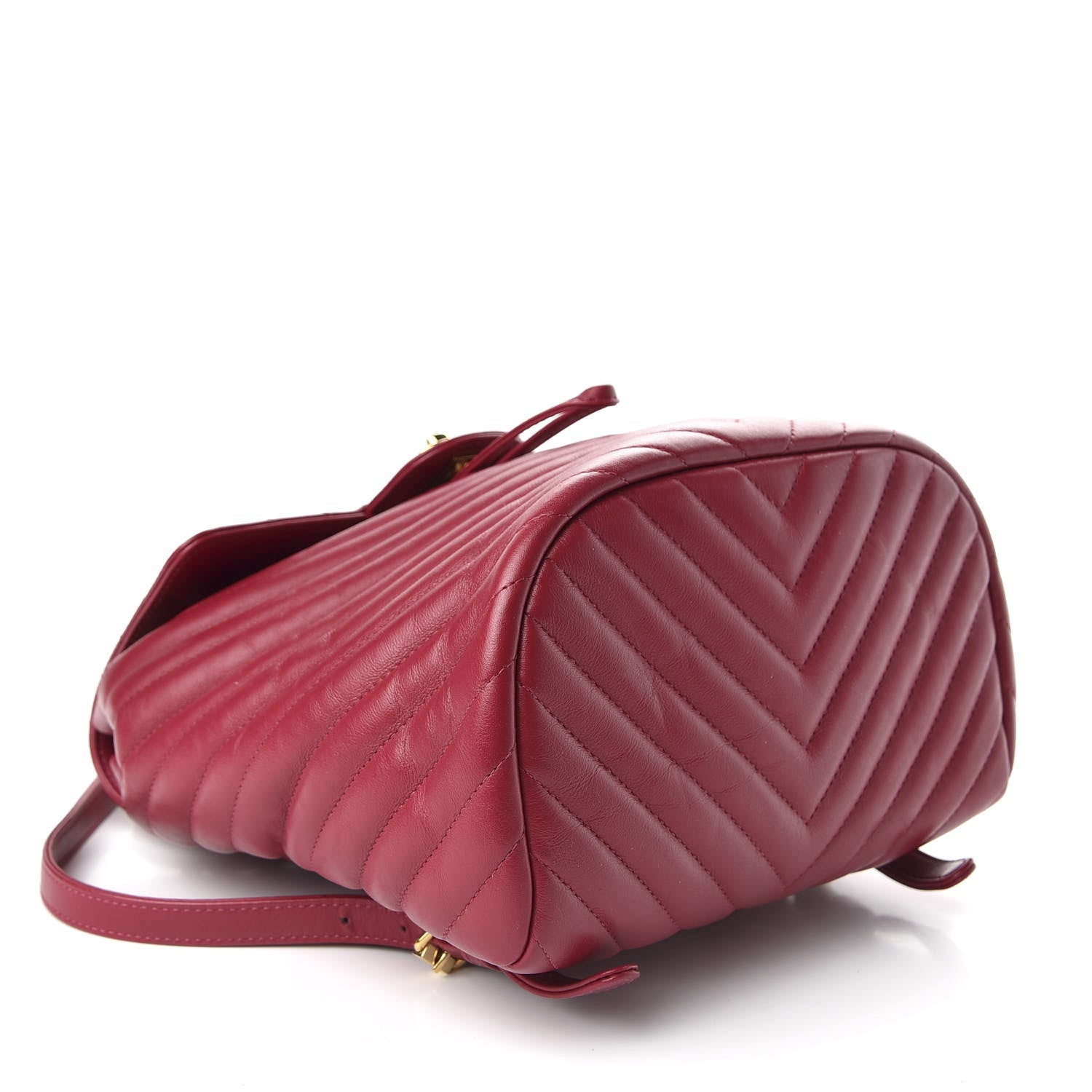 Chanel Calfskin Chevron Quilted Small Urban Spirit Backpack Dark Pink 3 of 8