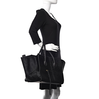 Celine Astrakhan Pony Hair Medium Phantom Luggage Black 2 of 23