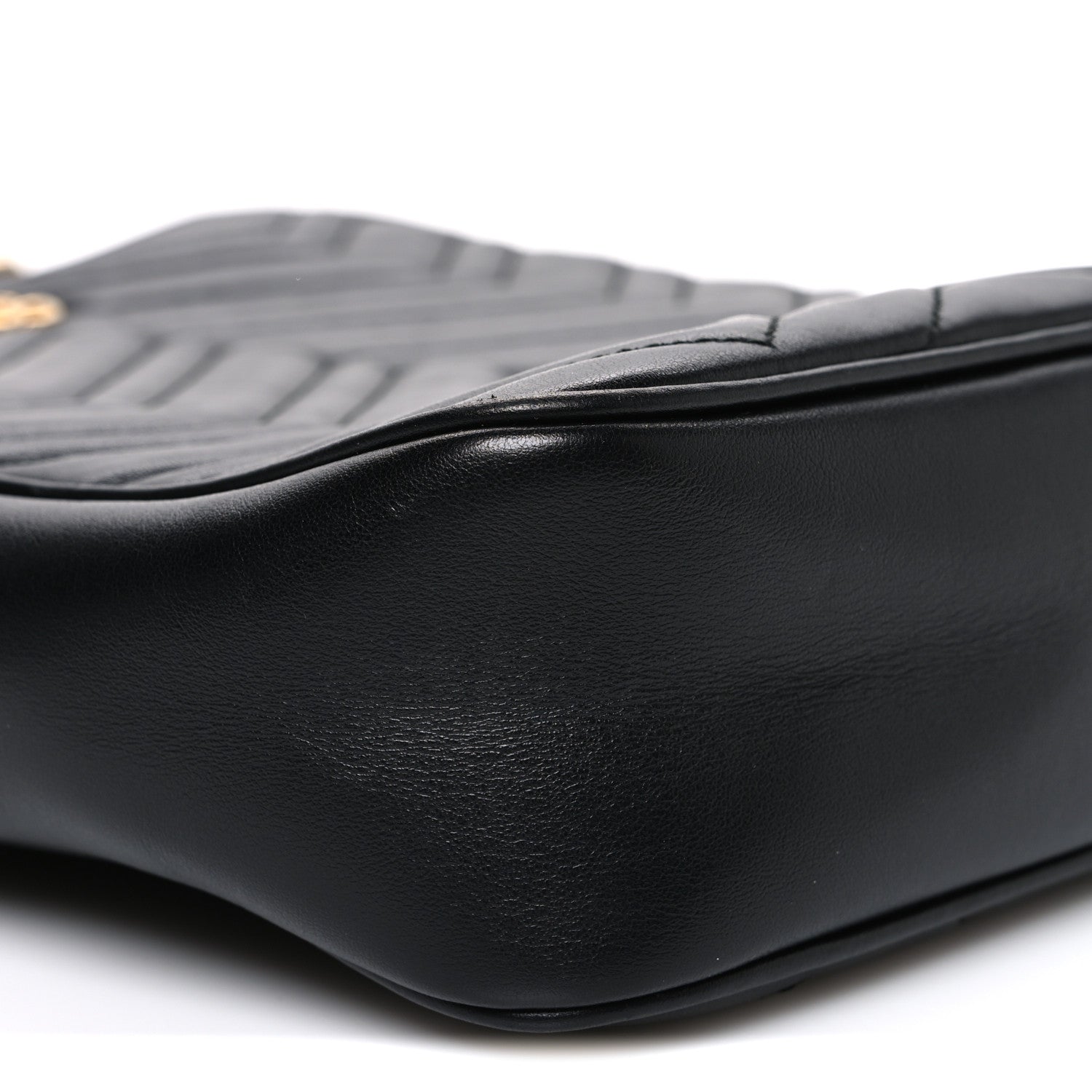 Gucci Calfskin Matelasse GG Marmont Travel Bag Black 9 of 10
