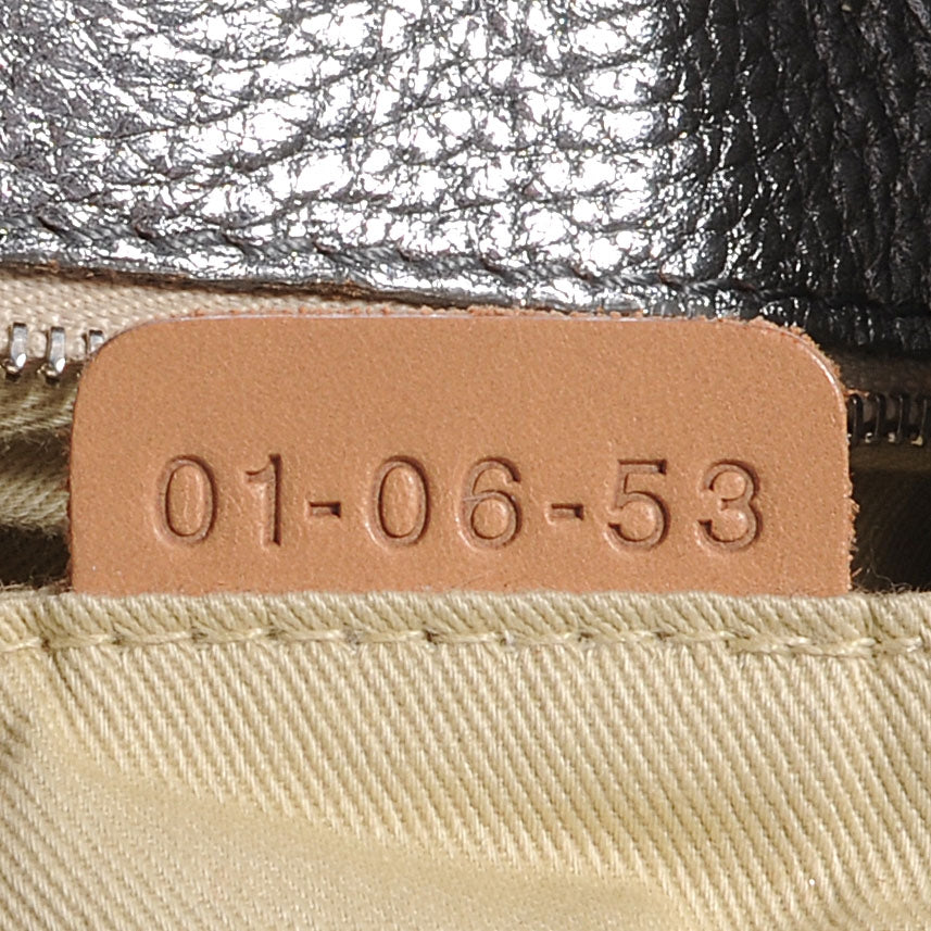 Leather Paddington Hobo Silver