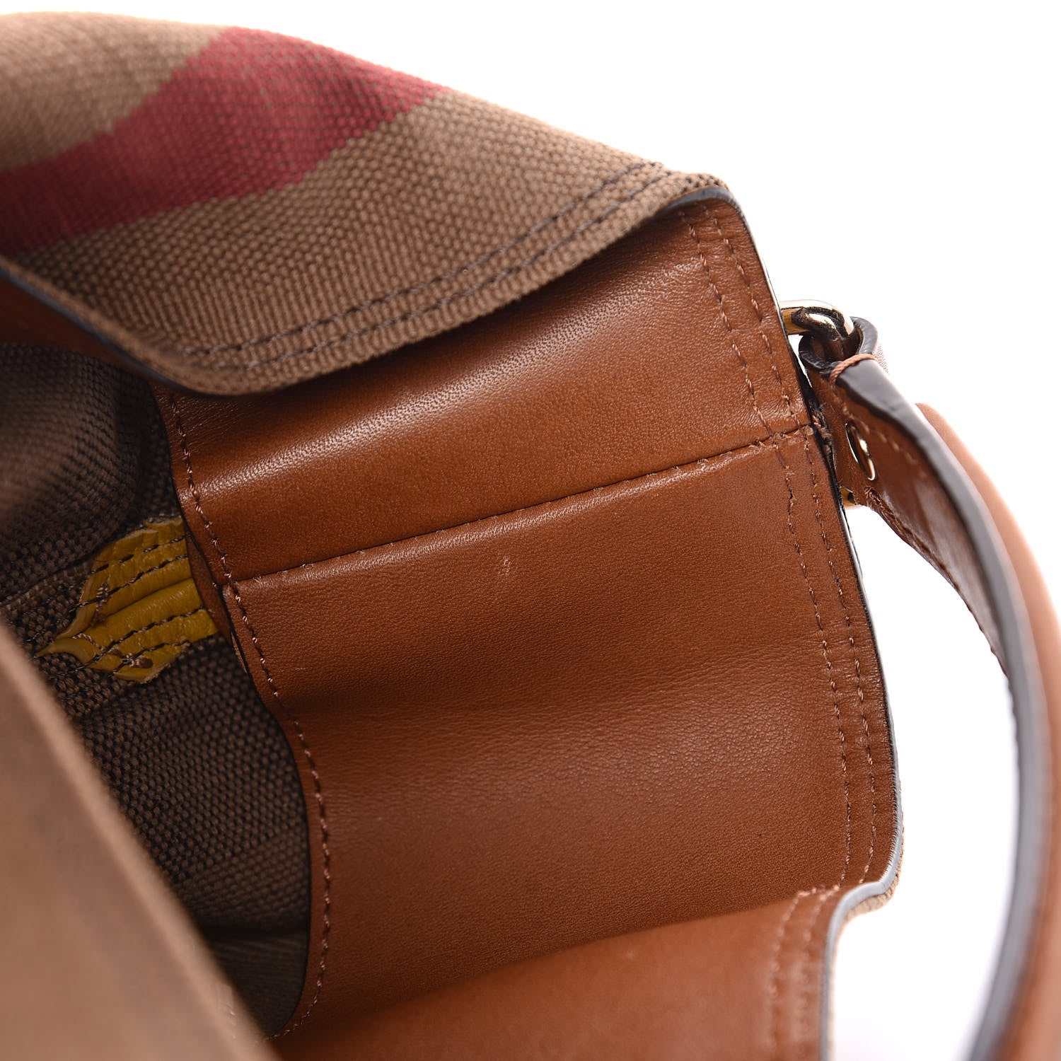 Burberry Canvas Mega Check Calfskin Chevron Medium Hobo Multicolor 11 of 14