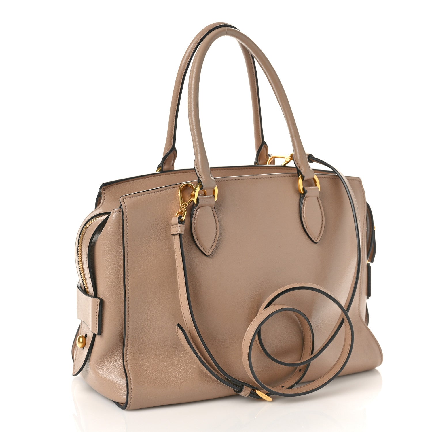 Prada Glace Calfskin Tote Cammeo 3 of 13