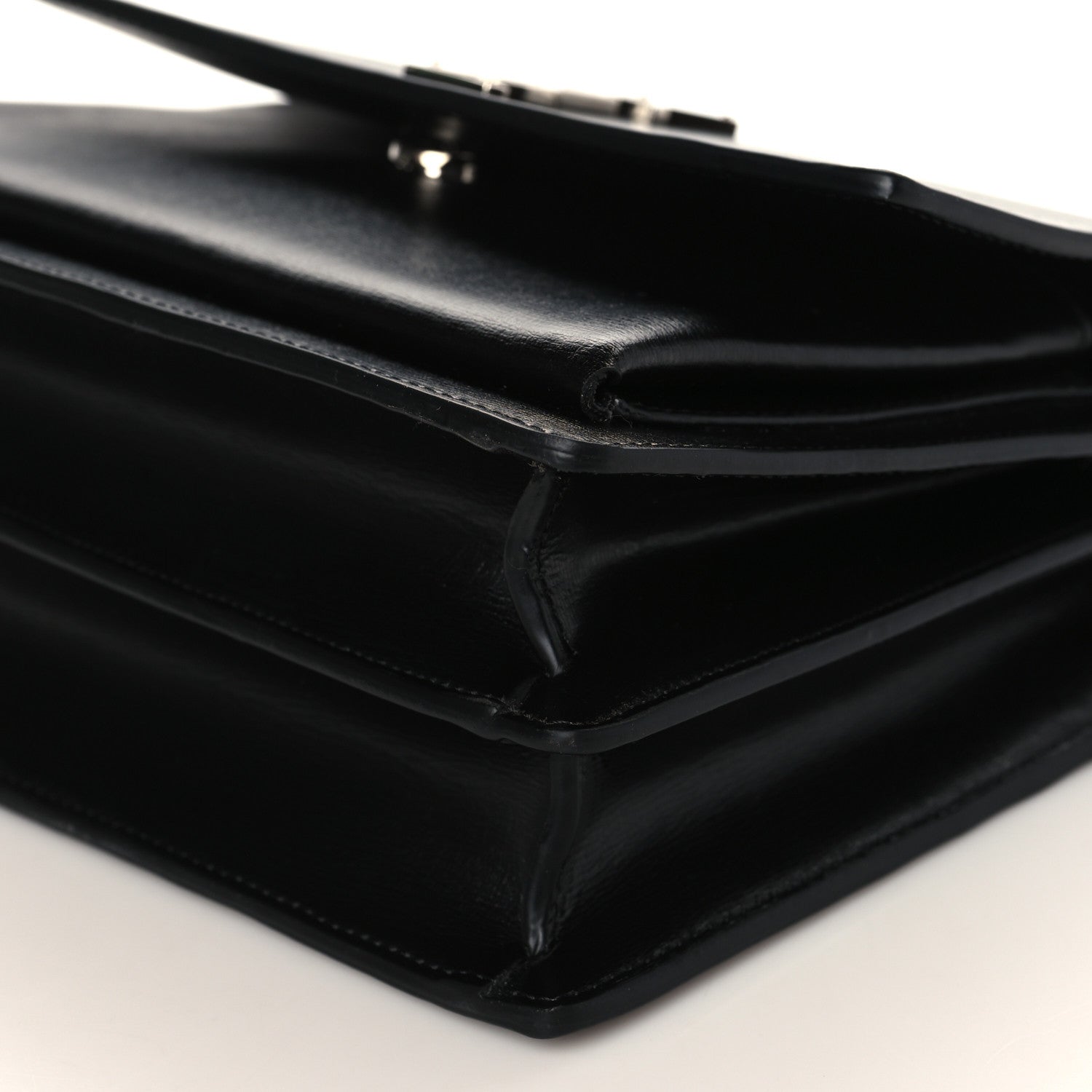 Saint Laurent Calfskin Medium Monogram Sunset Black 8 of 8