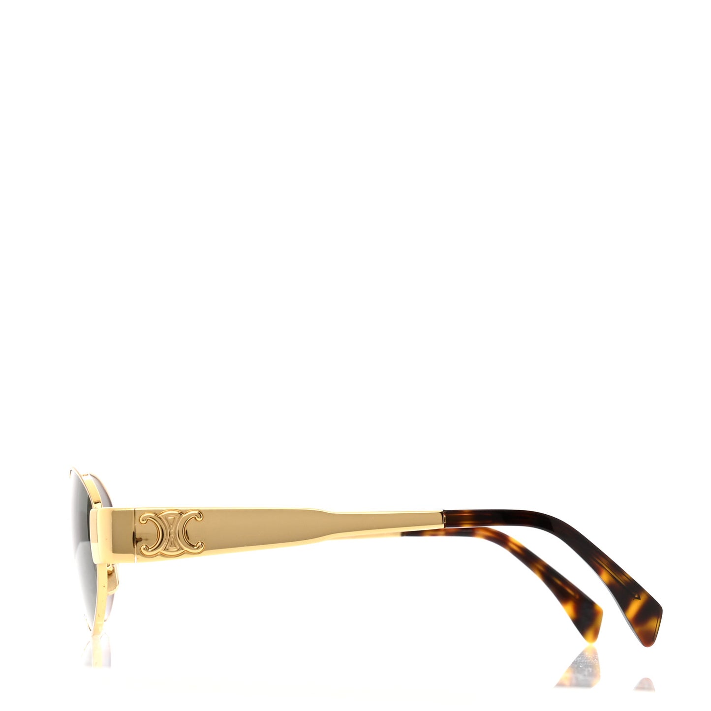 Metal Triomphe 01 Sunglasses CL40235U Gold Green