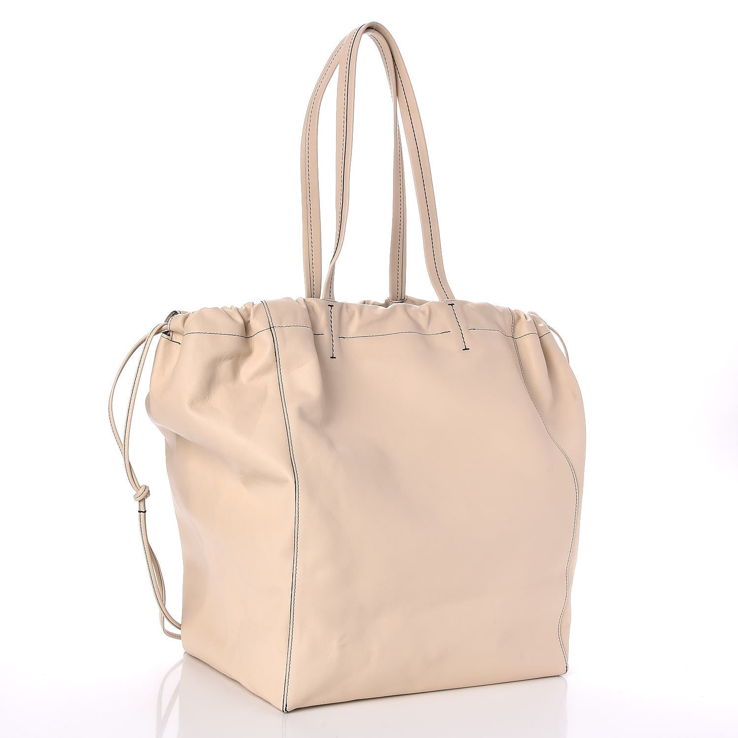 Celine Smooth Calfskin Large Coulisse Cabas Chalk 3 of 7